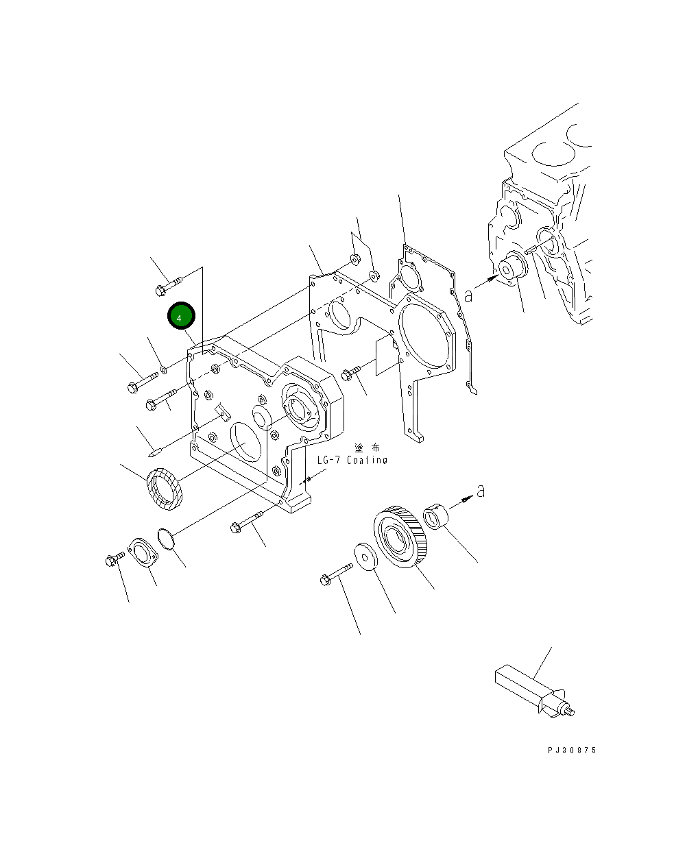 Крышка 6204-21-3111 Komatsu