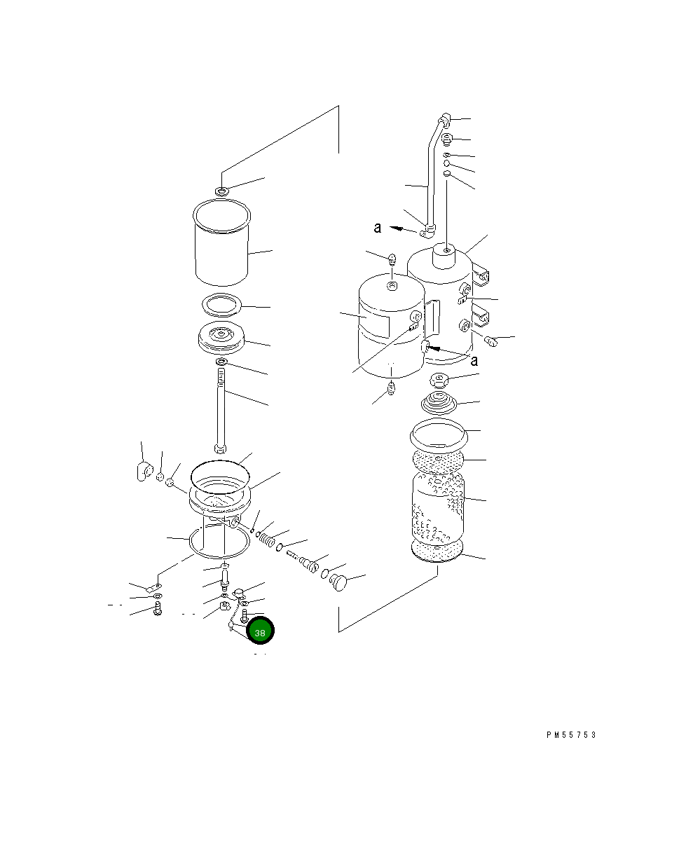 Крышка 232-44-51410  Komatsu