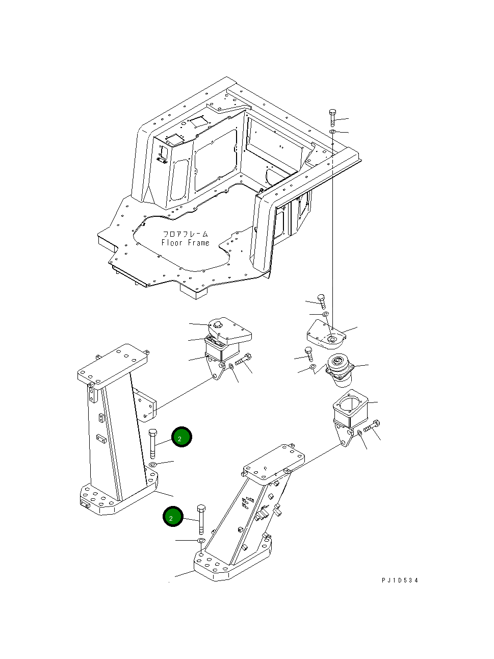 Болт 01011-83650 Komatsu