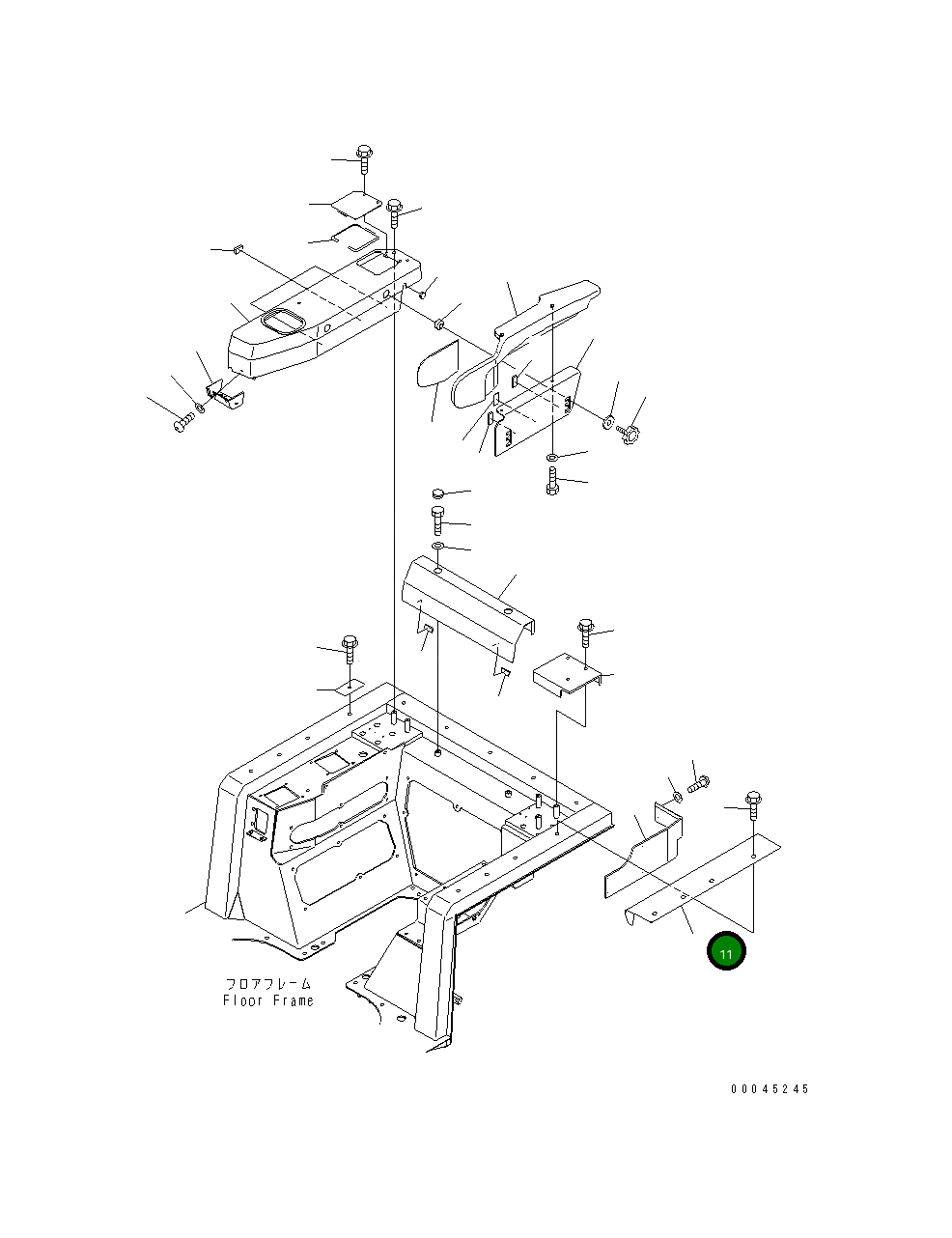 Крышка 14X-54-36440 Komatsu