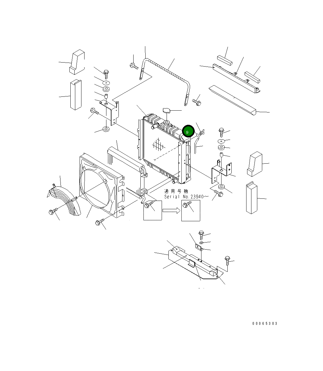 Кольцо уплотнительное (O-Ring) 363-03-35150 Komatsu