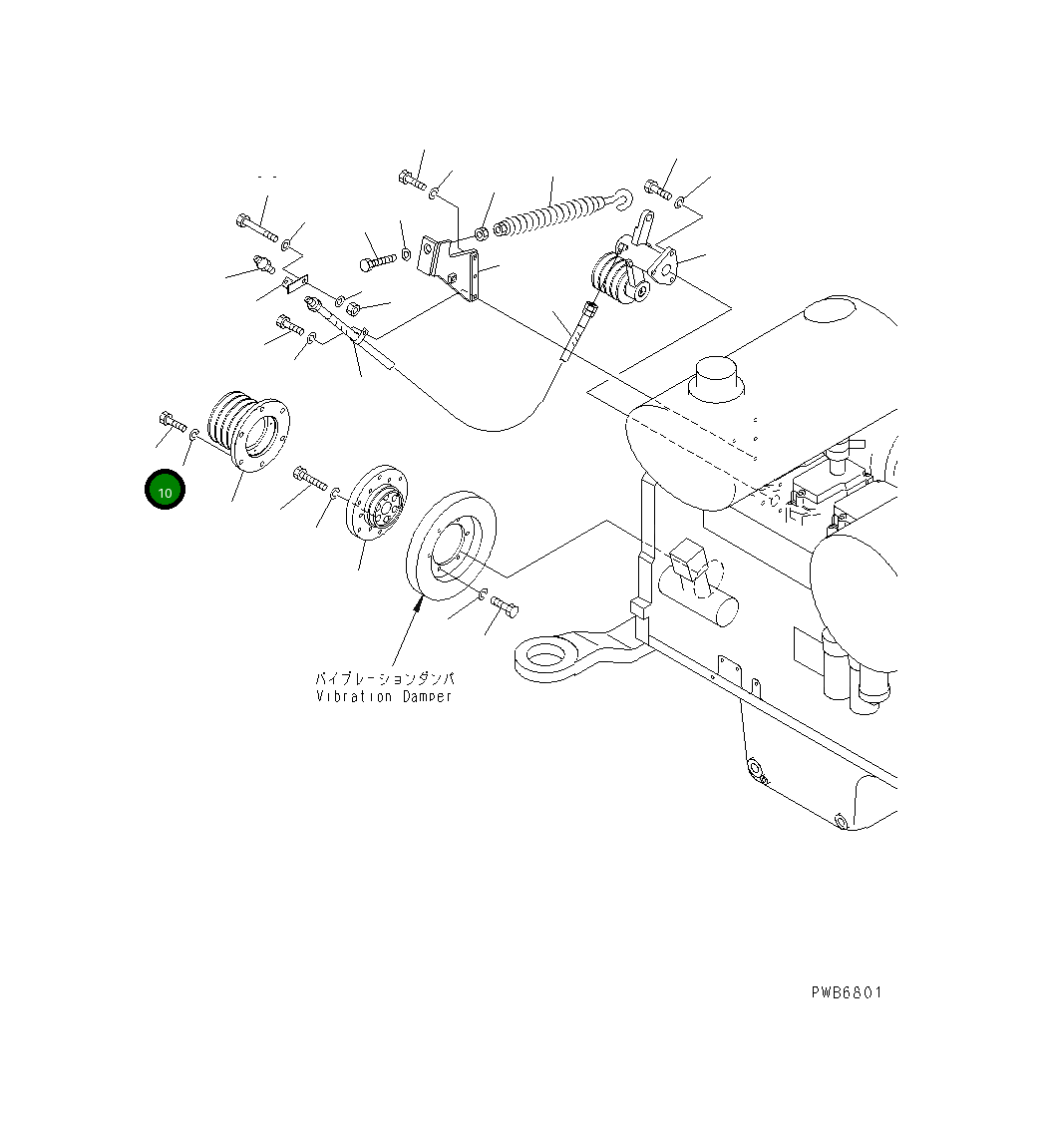 Болт 02030-70844 Komatsu