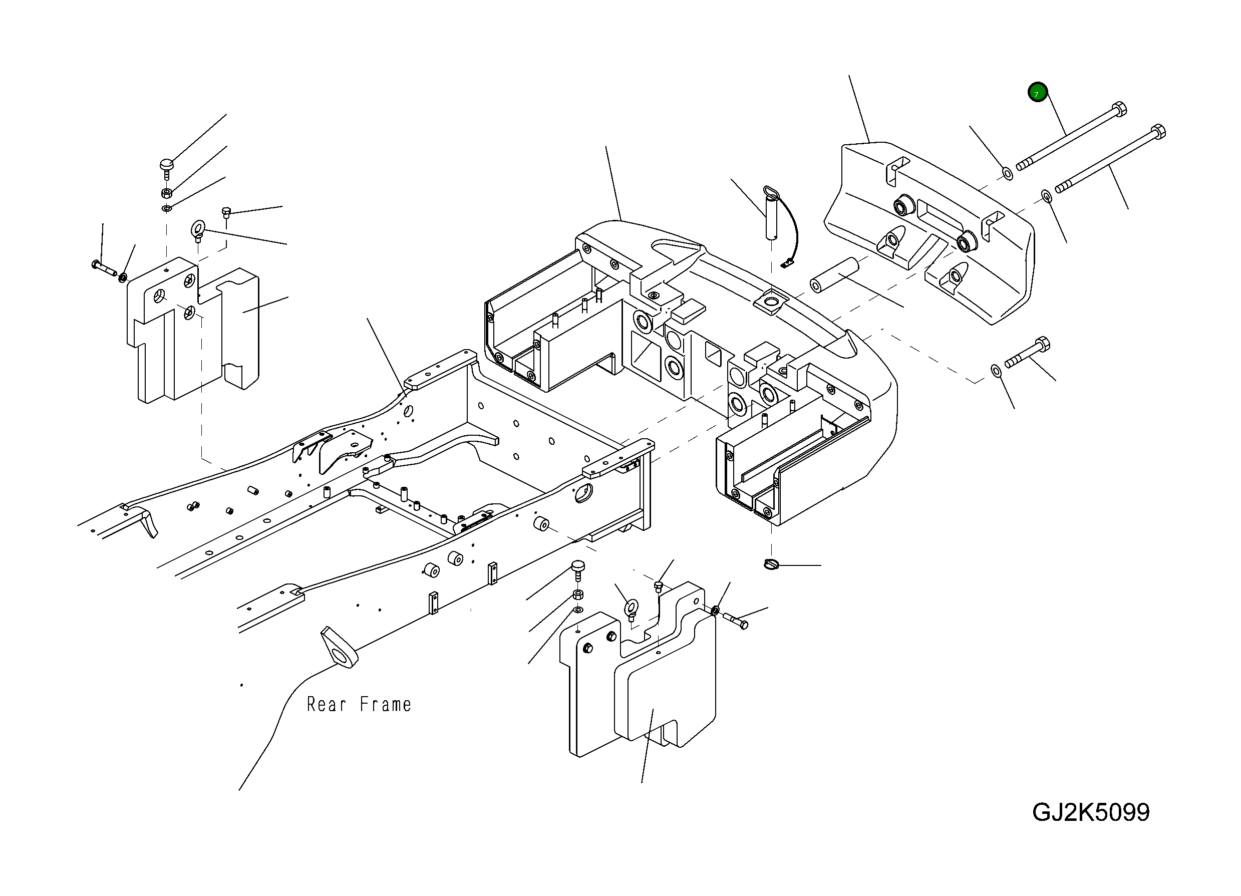 Болт 421-975-4240 Komatsu