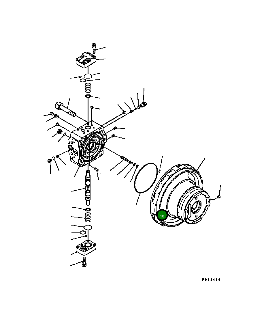 Кольцо 708-8H-34180 Komatsu