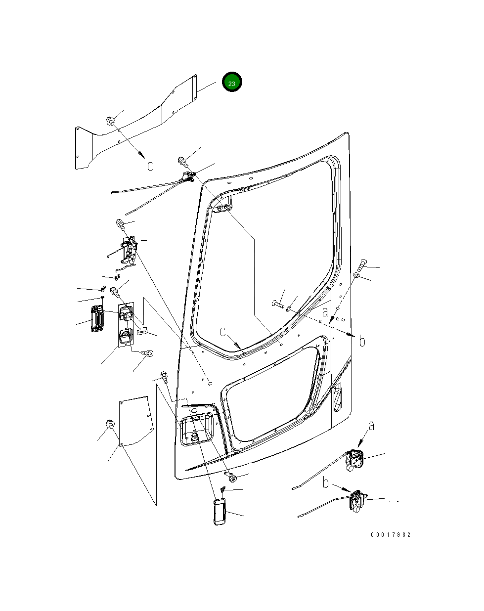 Крышка 22B-54-16441 Komatsu