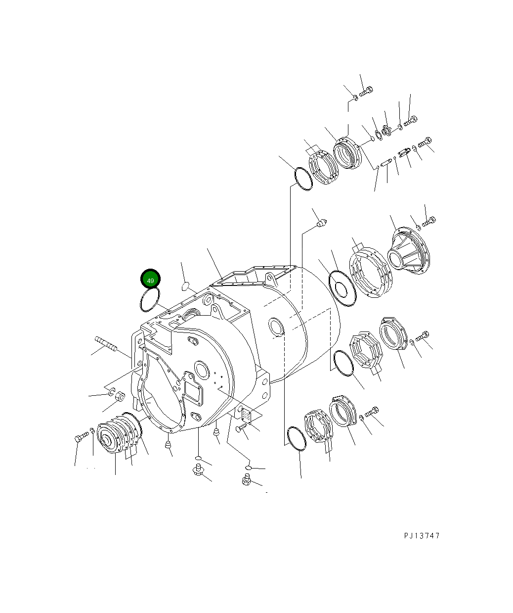 Кольцо уплотнительное (O-Ring) 07000-15185 Komatsu