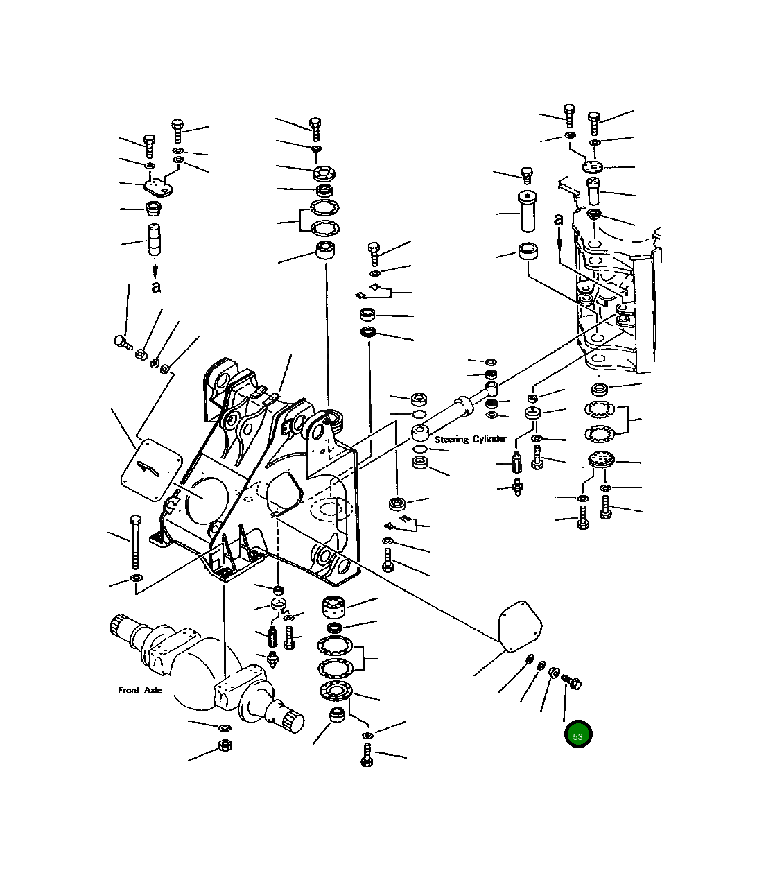 Болт 01425-01250  Komatsu