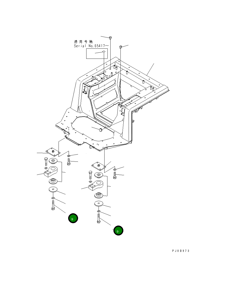 Болт 01011-82435 Komatsu