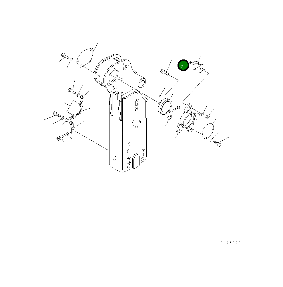 Болт 21U-70-21960 Komatsu
