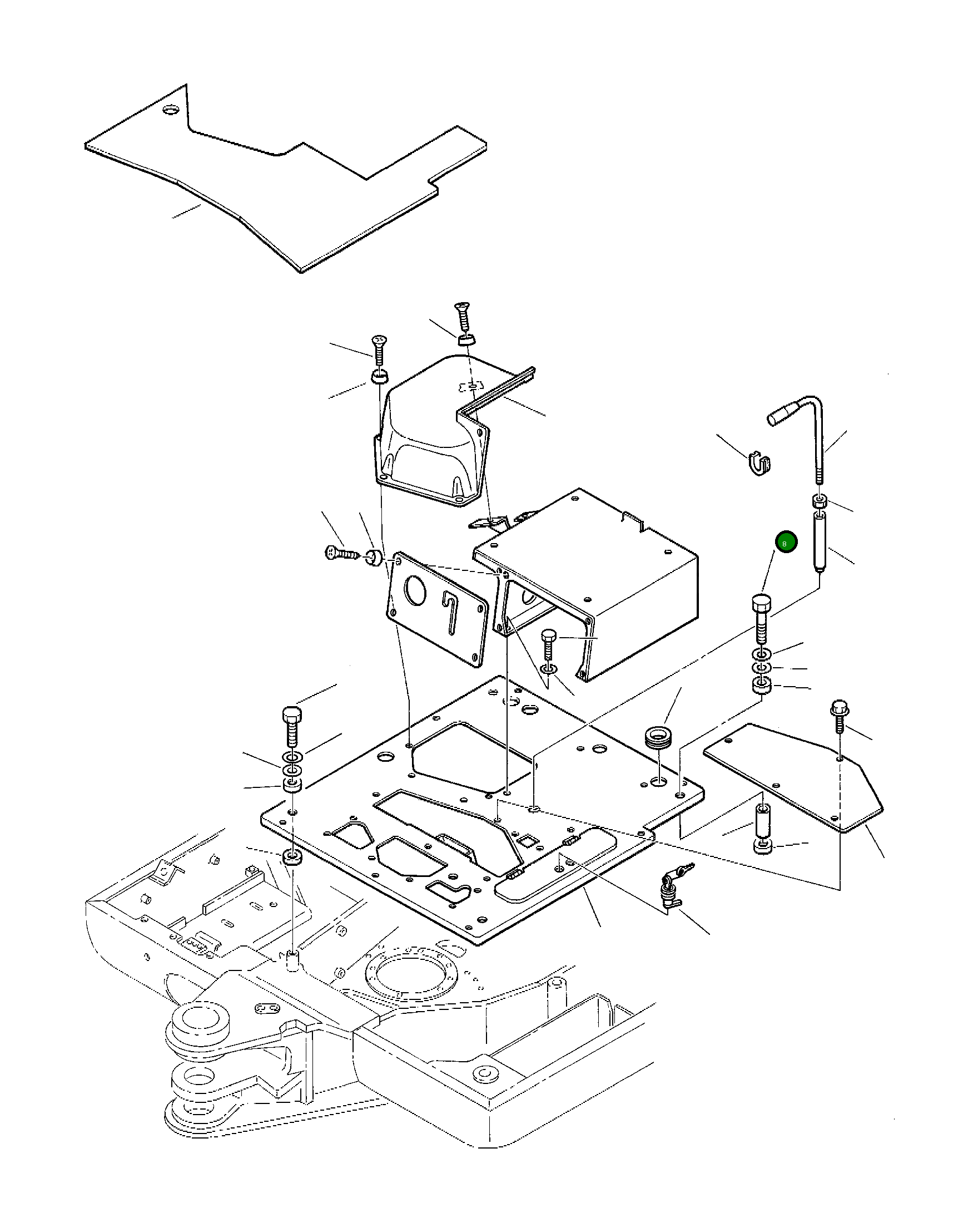 Болт 801015621 Komatsu