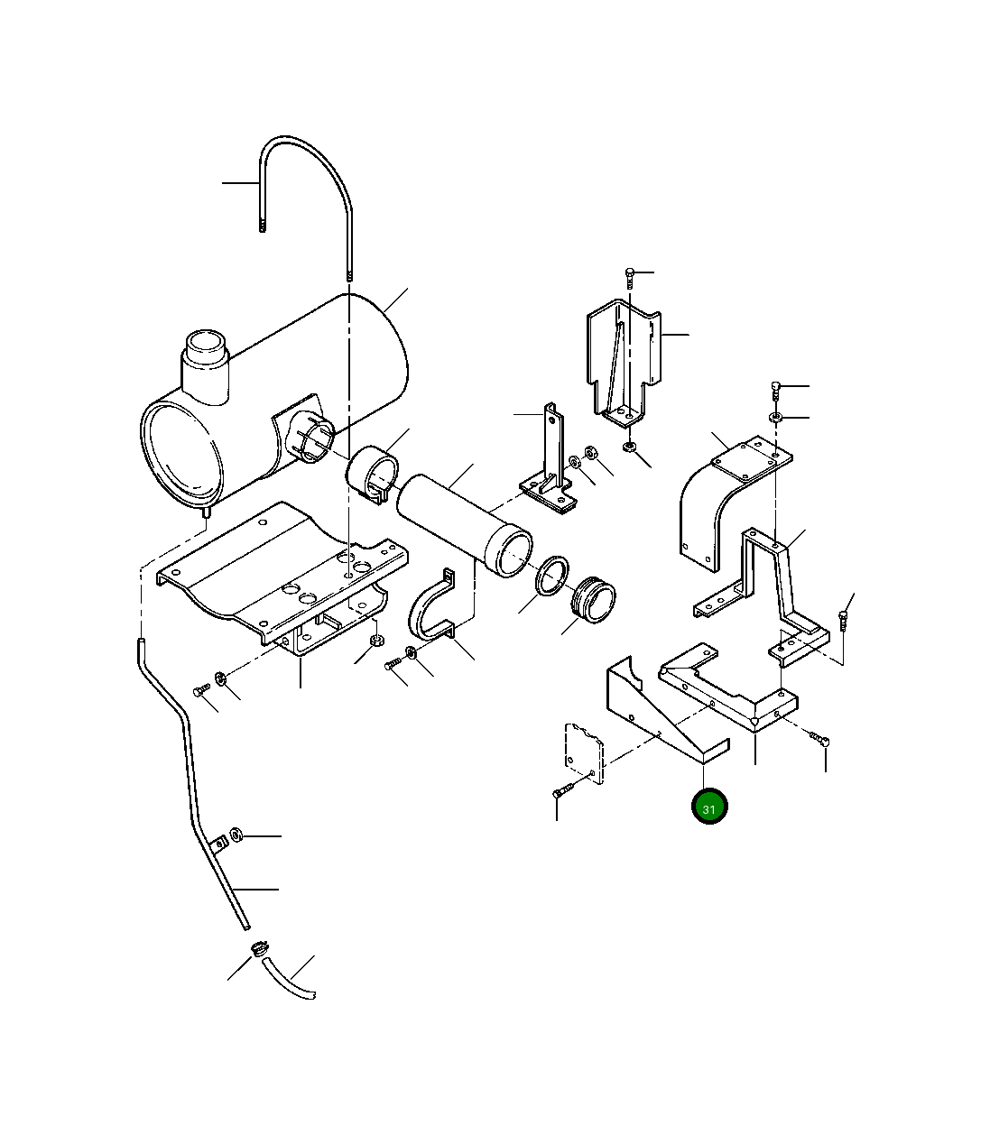 Крышка 207-01-68360  Komatsu