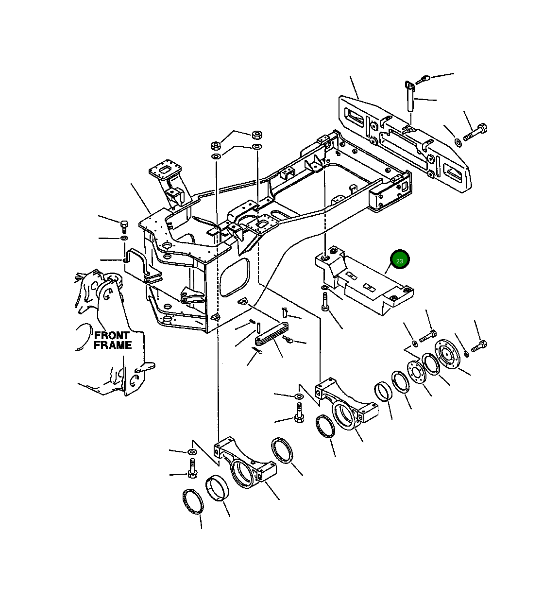 Крышка 425-46-12392 Komatsu