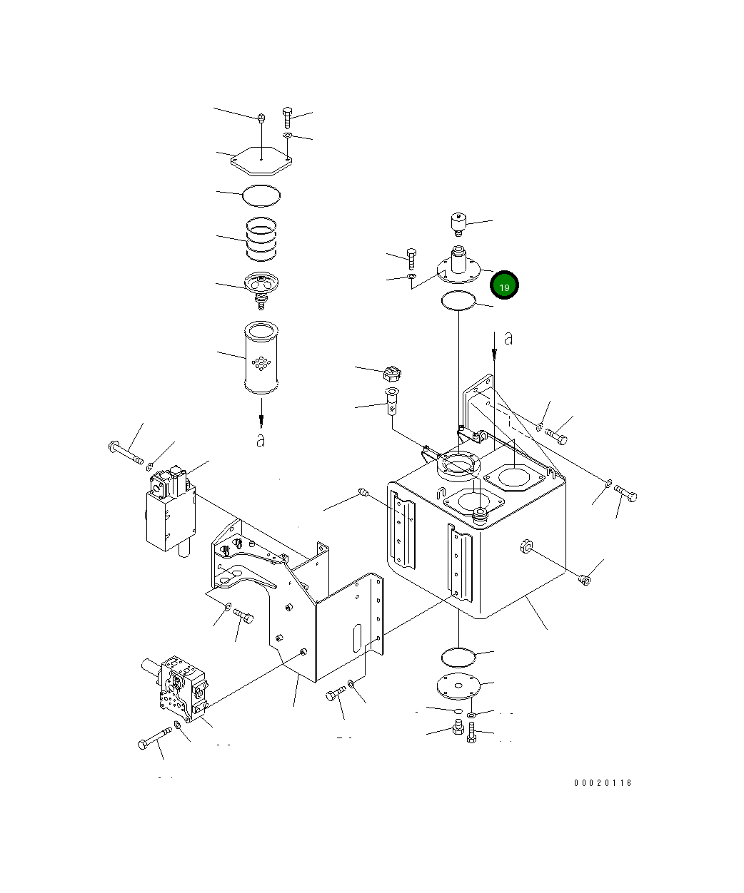 Крышка 566-60-6B130 Komatsu