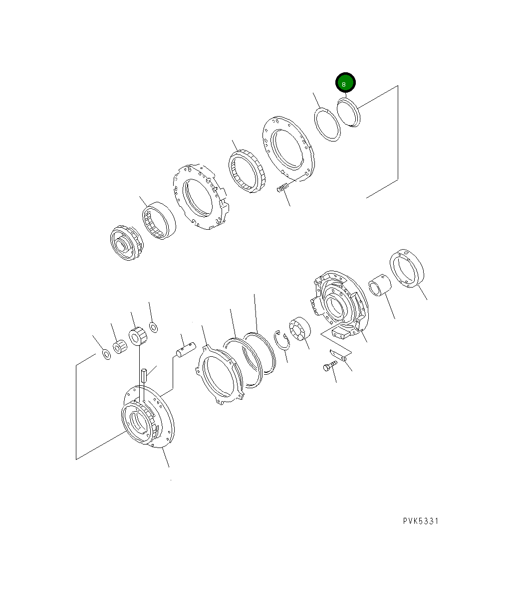 Крышка 113-15-22380  Komatsu