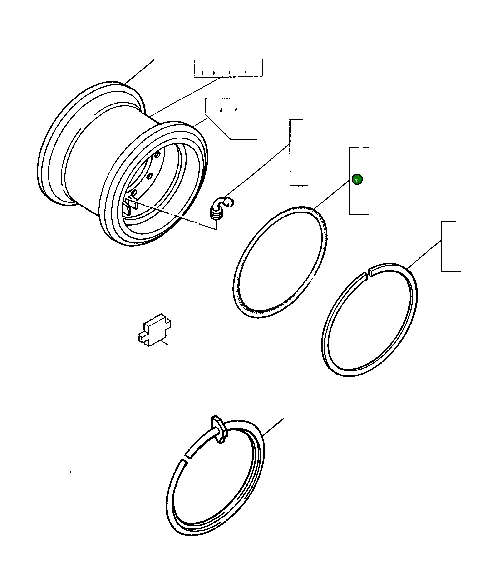 Кольцо уплотнительное (O-Ring) 2961431M1 Komatsu