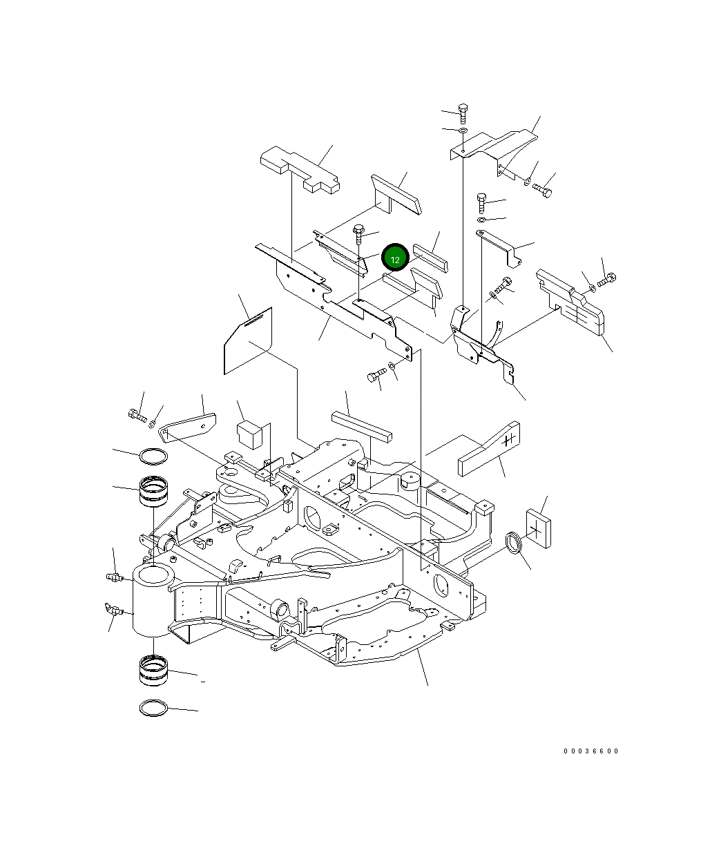 Крышка 22F-46-22430 Komatsu