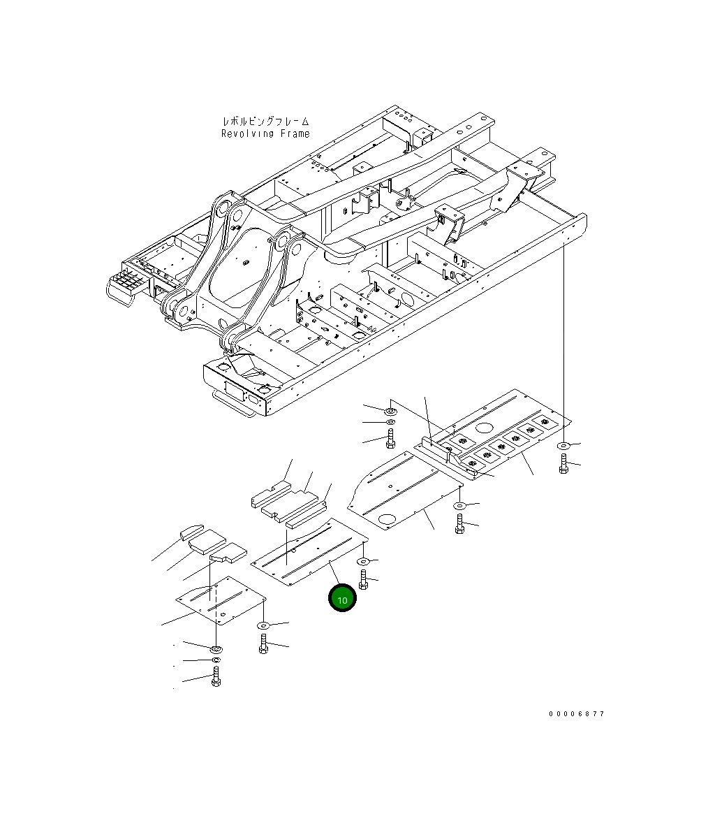 Крышка 209-53-13820  Komatsu