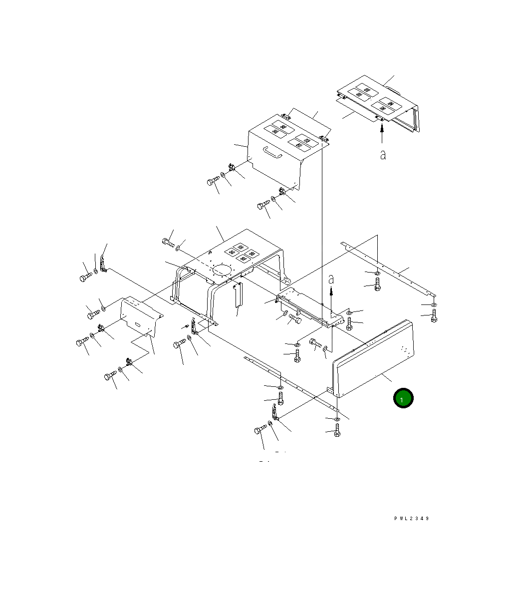 Крышка 209-54-78112 Komatsu