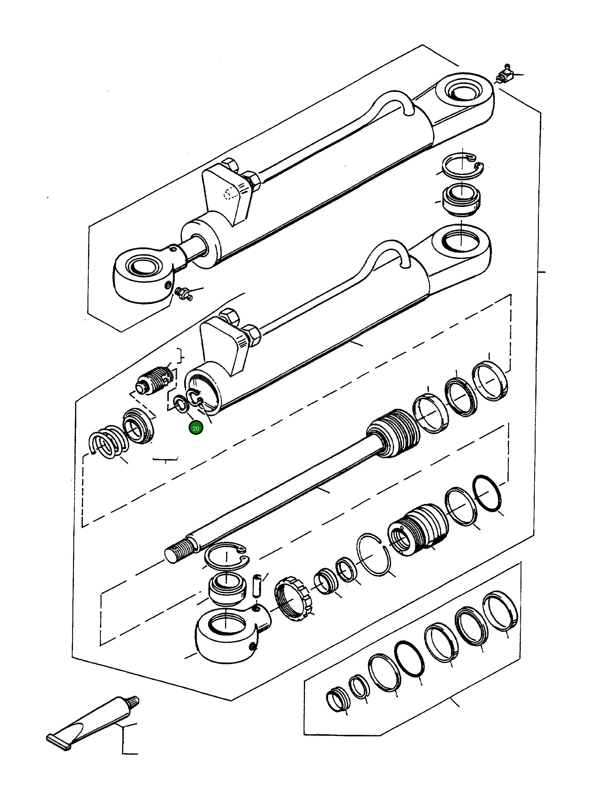 Кольцо 3232377M1  Komatsu