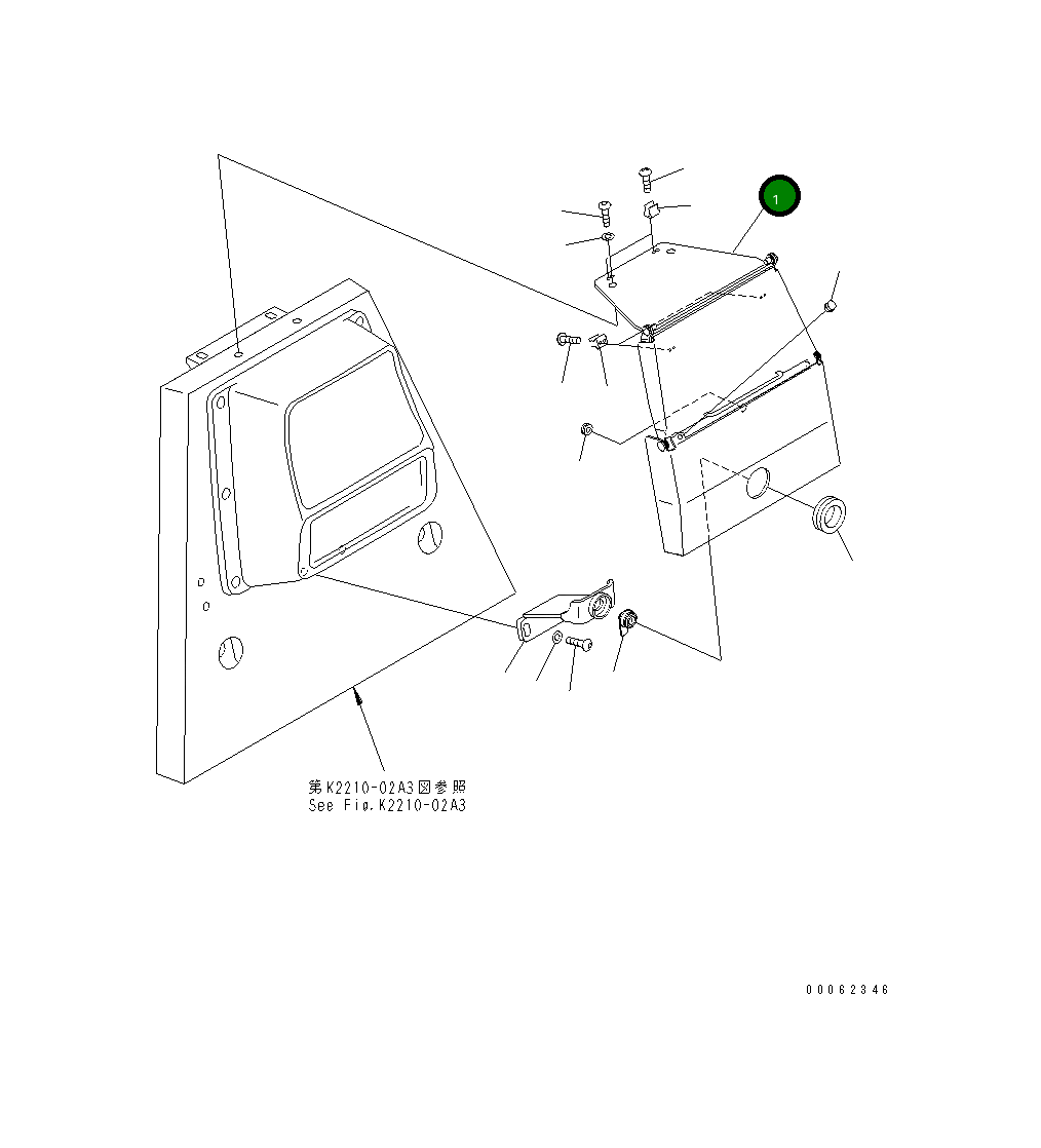 Крышка 154-54-71920 Komatsu