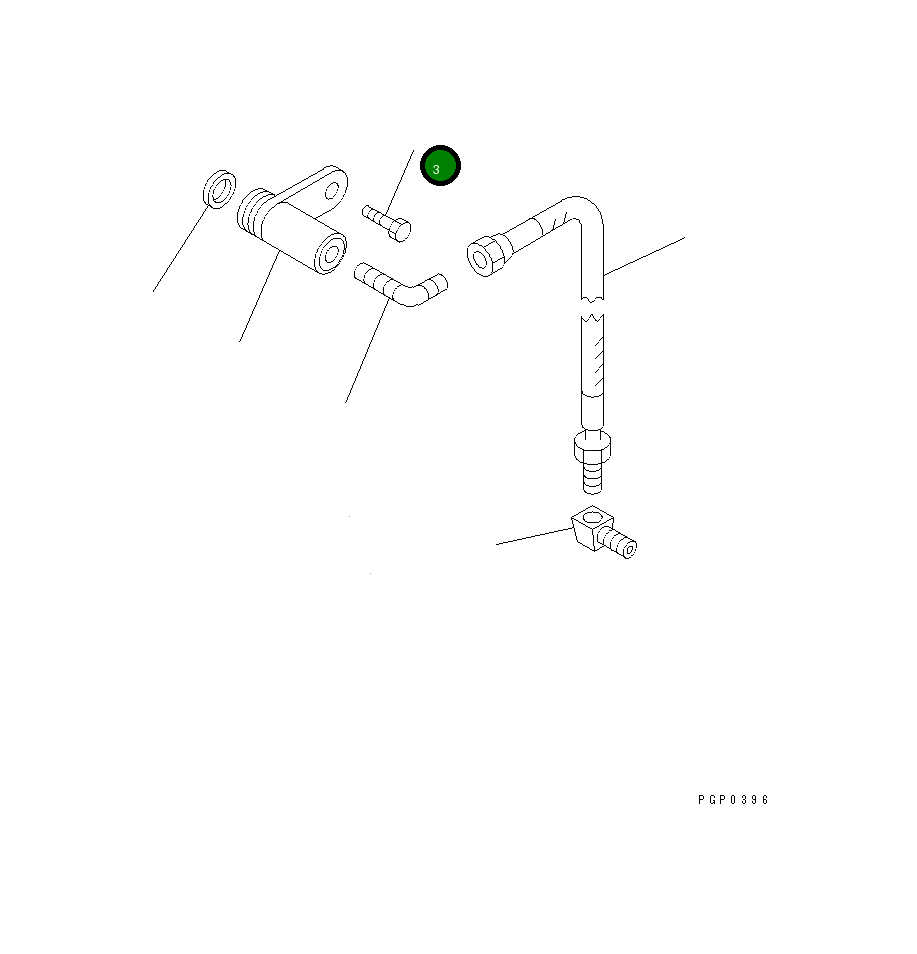 Болт CU3036230 Komatsu