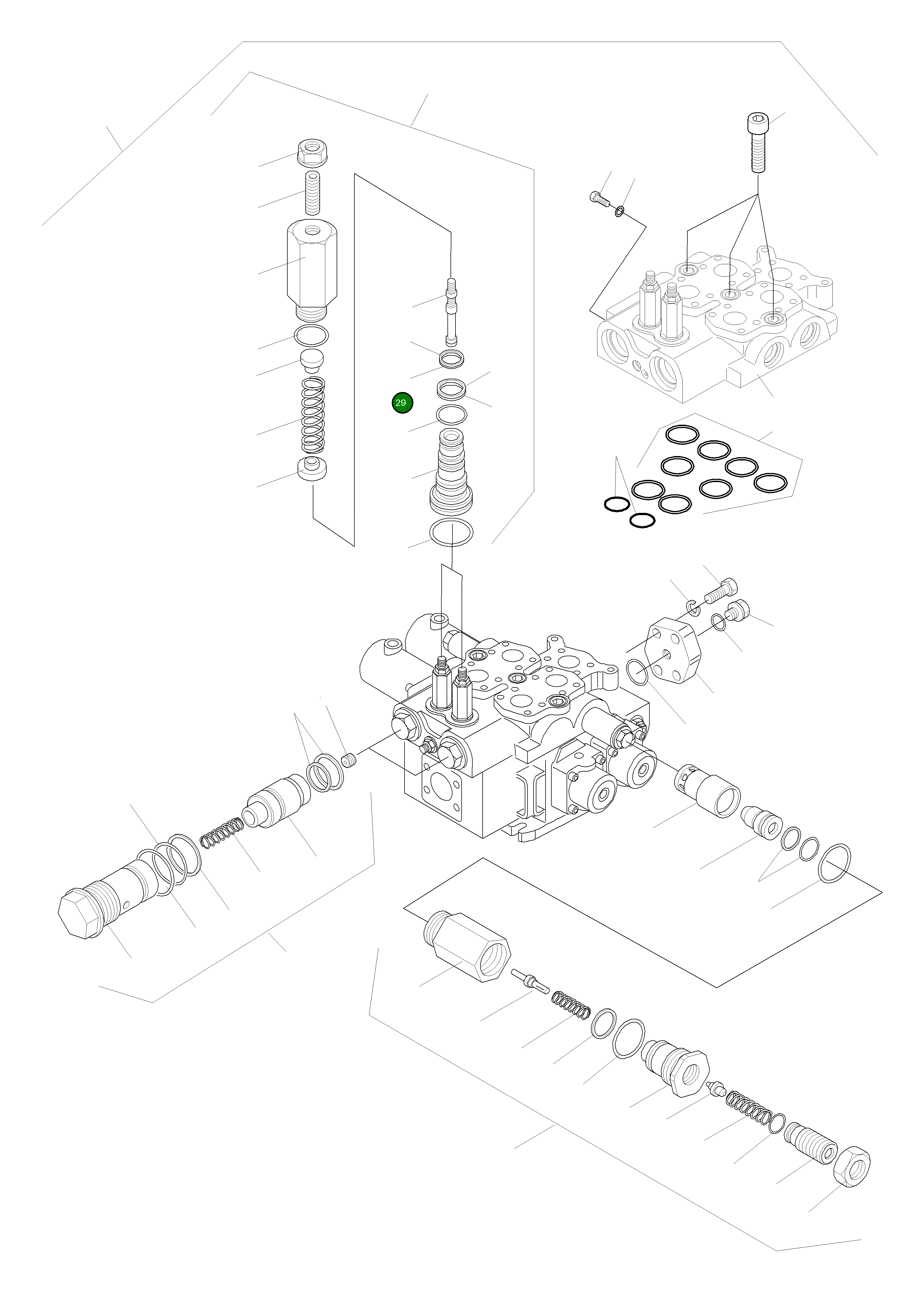 Кольцо уплотнительное (O-Ring) 421-64-H0P58 Komatsu