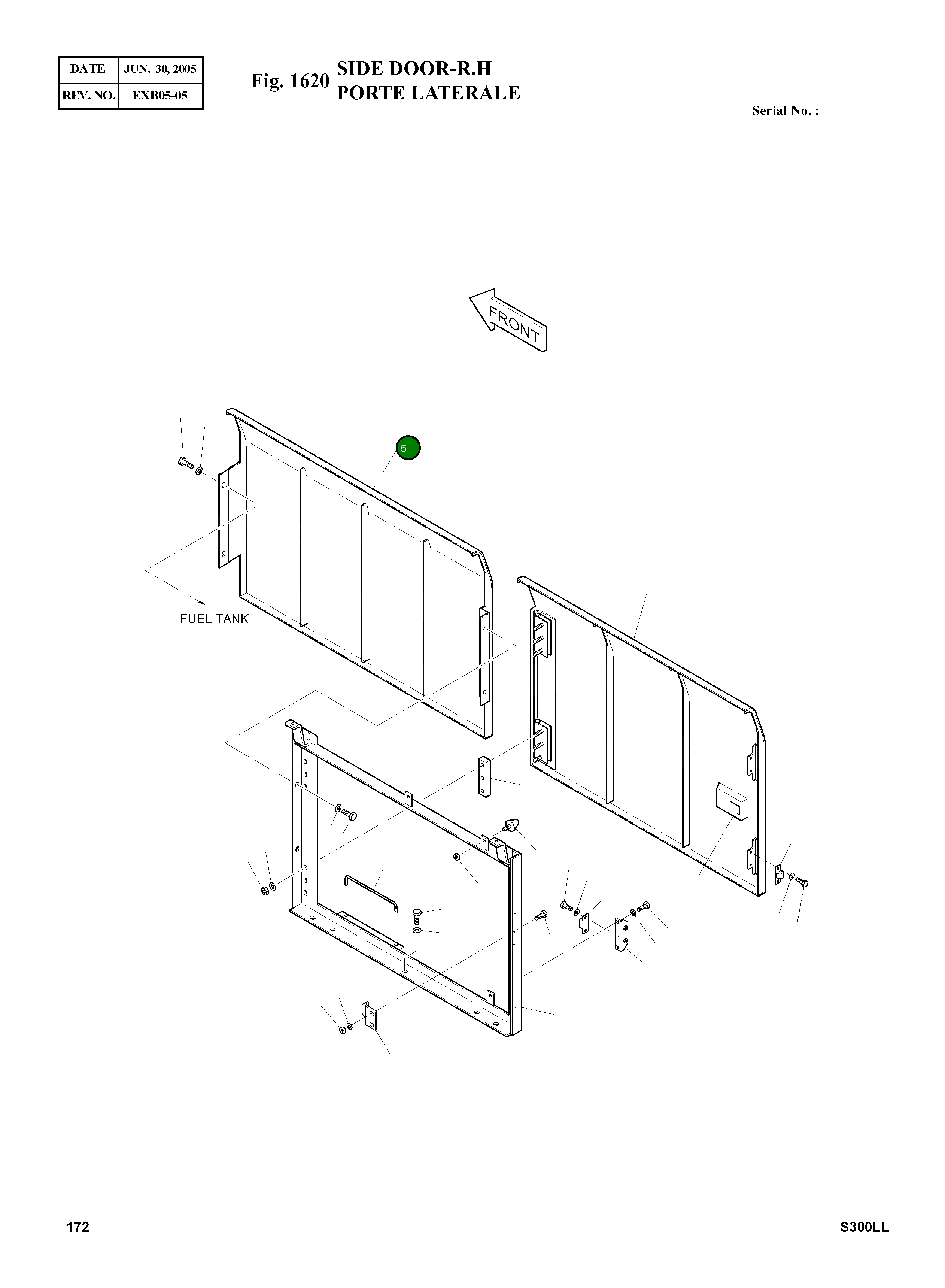 Крышка 2627-1278A Komatsu