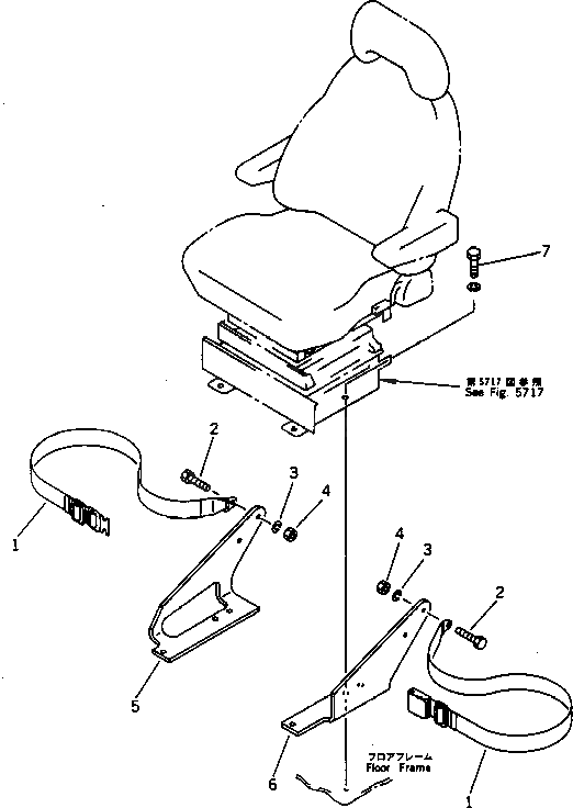 Болт 09409-00001  Komatsu