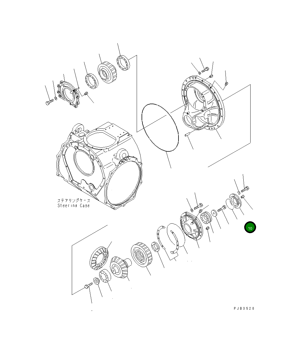 Крышка 195-22-12240 Komatsu