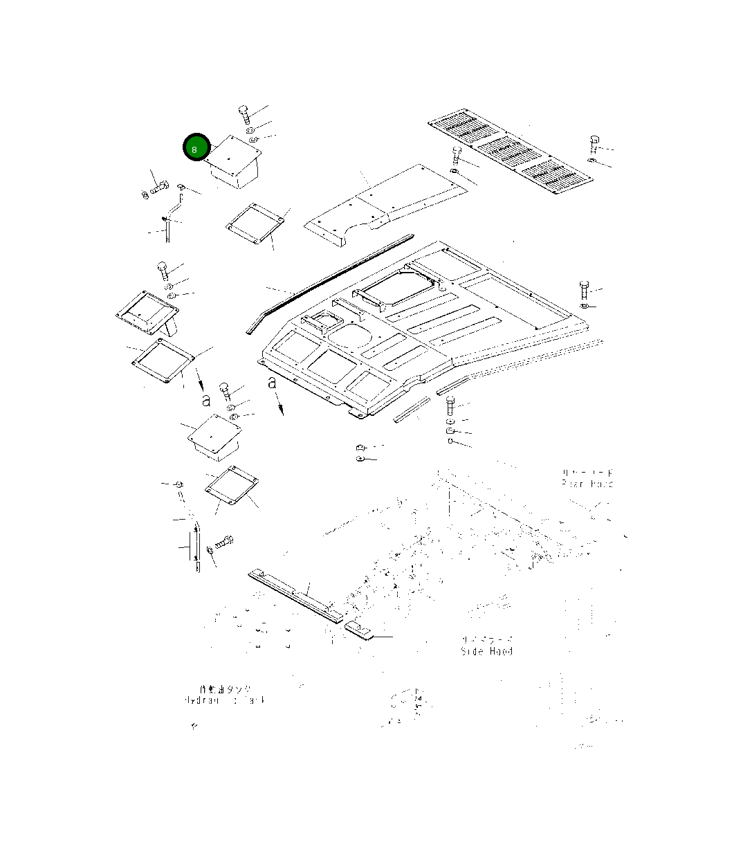 Крышка 425-54-52841 Komatsu