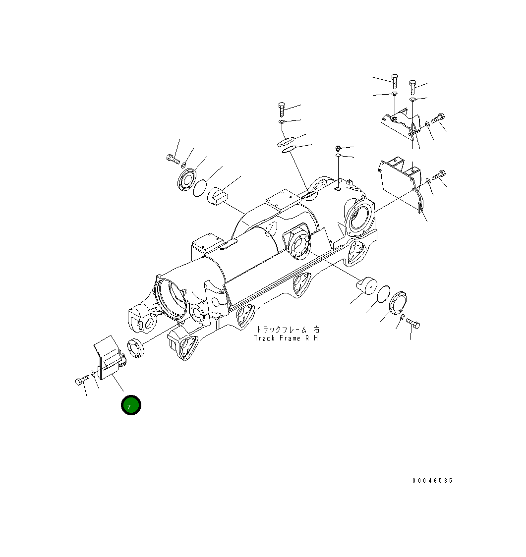 Крышка 195-30-68960 Komatsu
