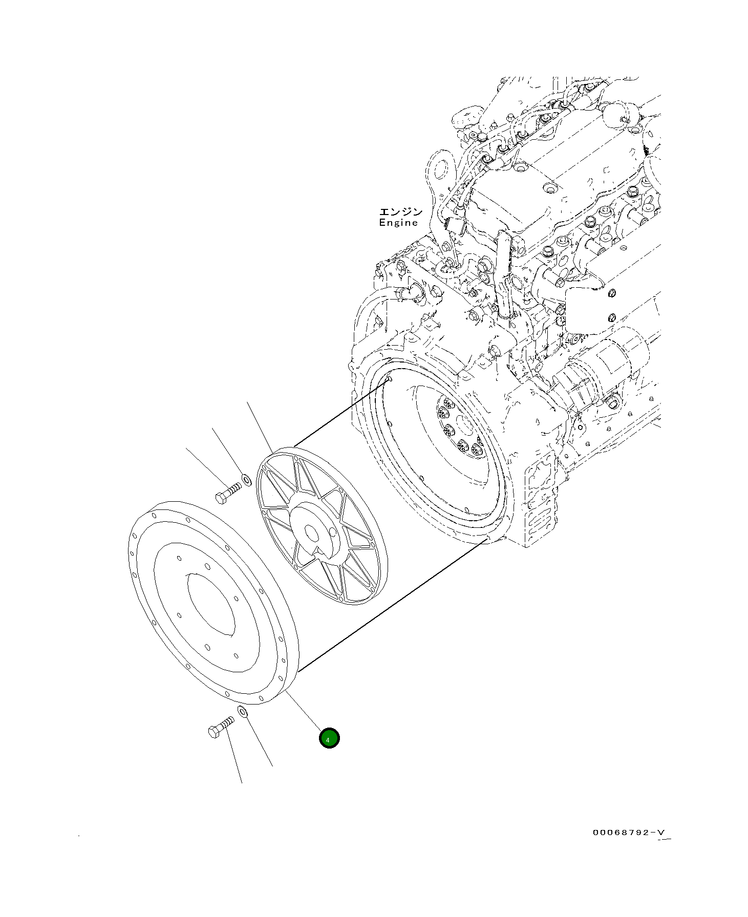 Крышка 419-12-31130  Komatsu