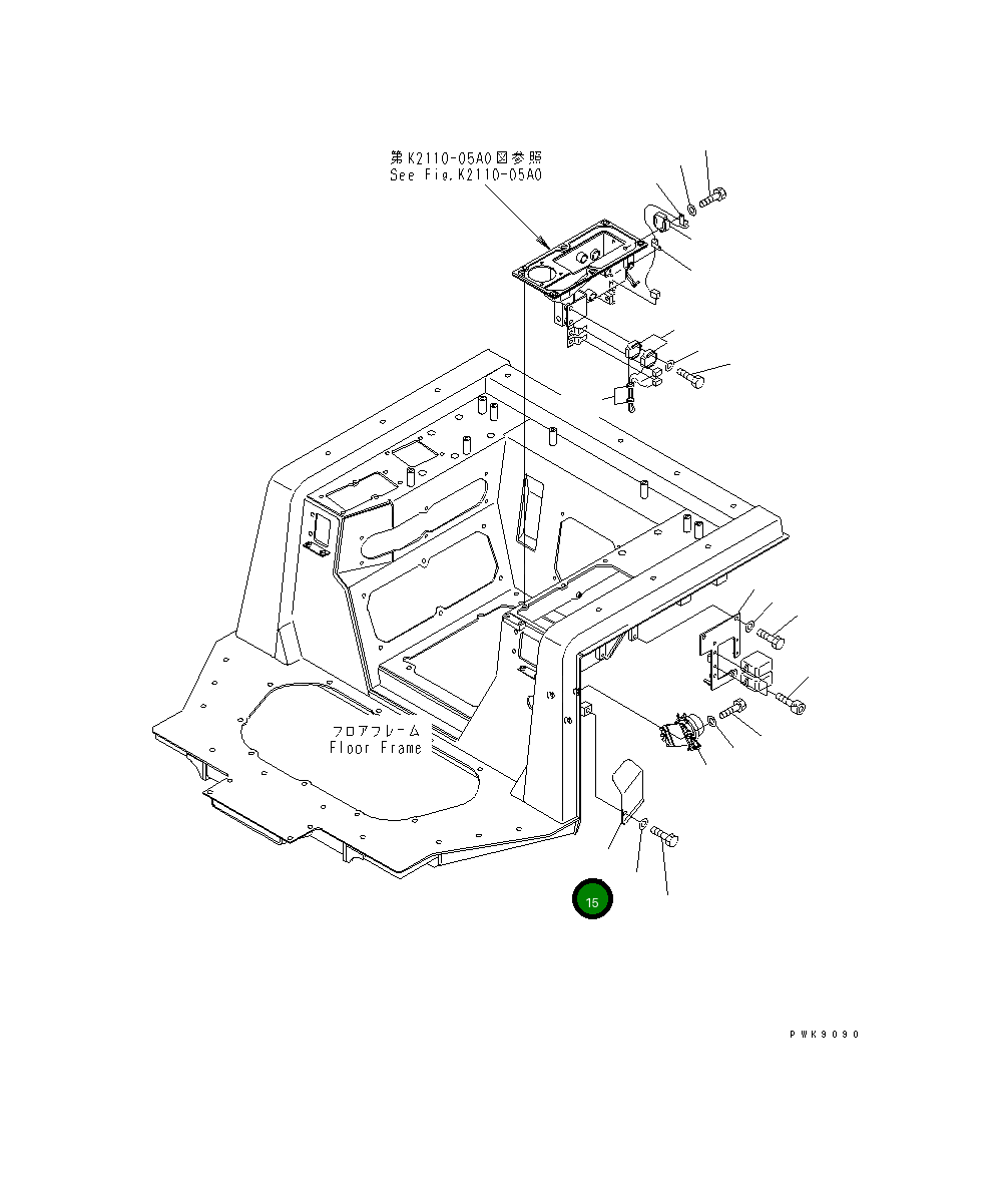 Крышка 134-06-61320 Komatsu