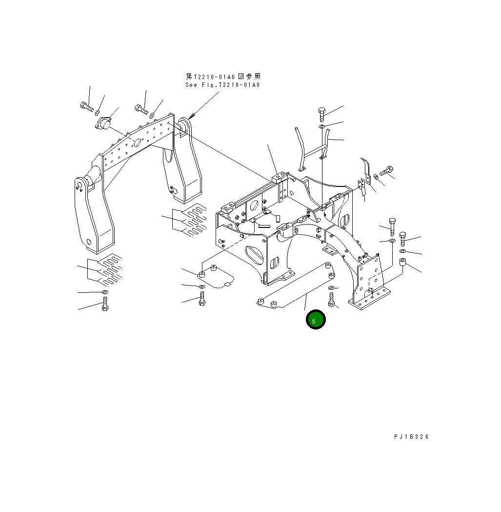 Крышка 176-71-41361 Komatsu