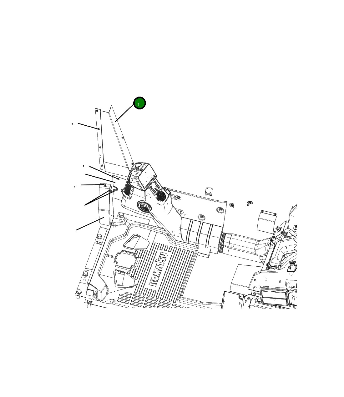 Крышка 207-53-34270 Komatsu