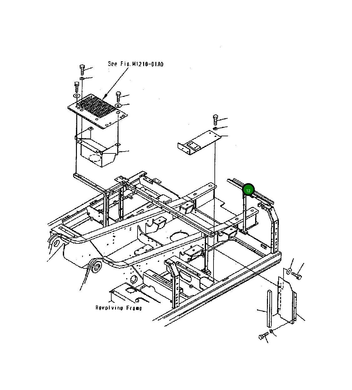 Крышка 207-54-J1110 Komatsu
