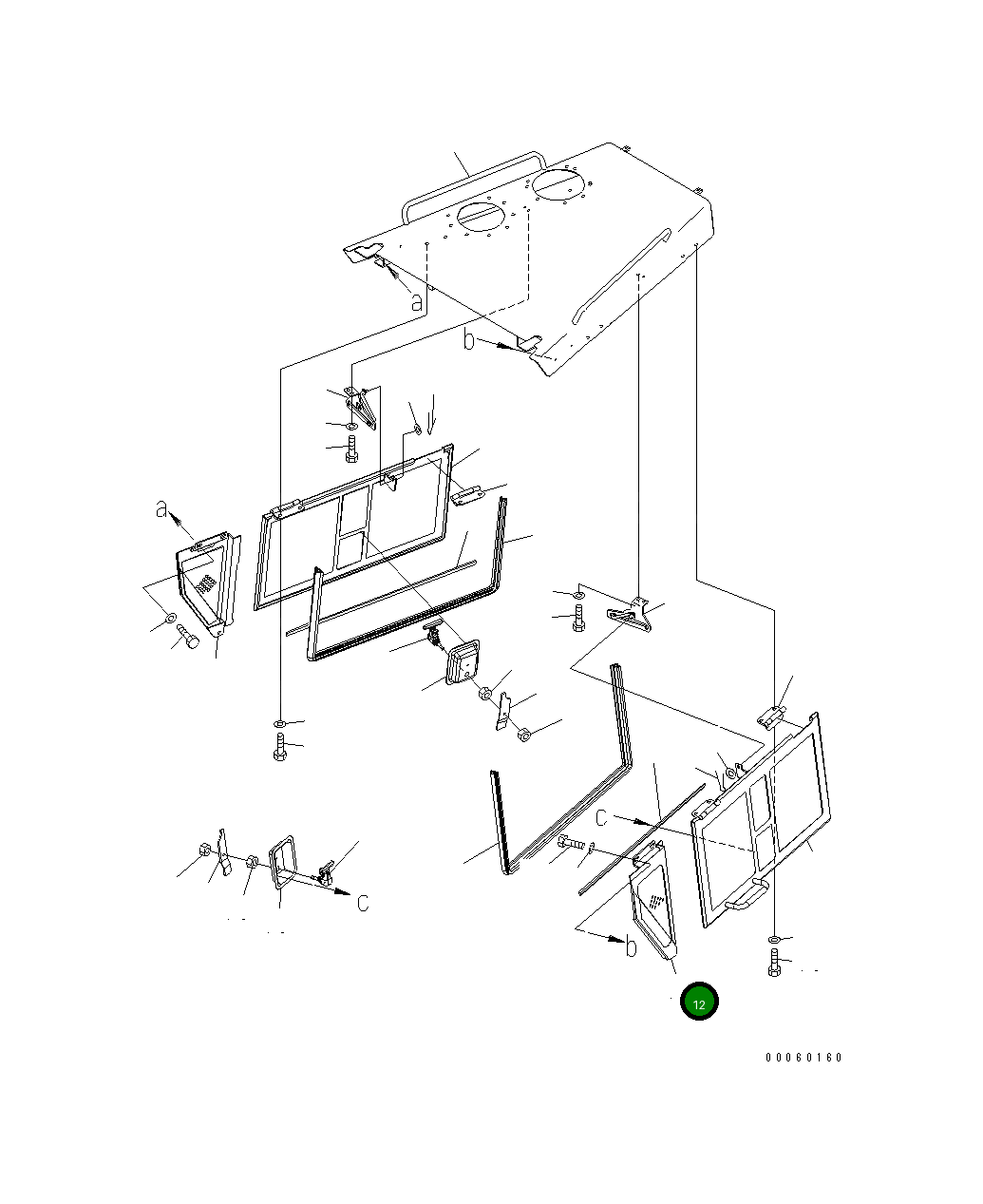 Крышка 17A-54-42412 Komatsu