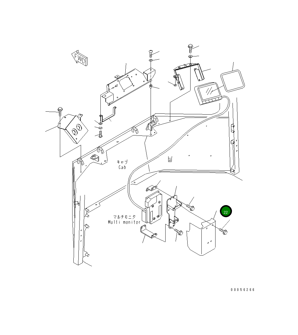 Крышка 42C-56-12850 Komatsu