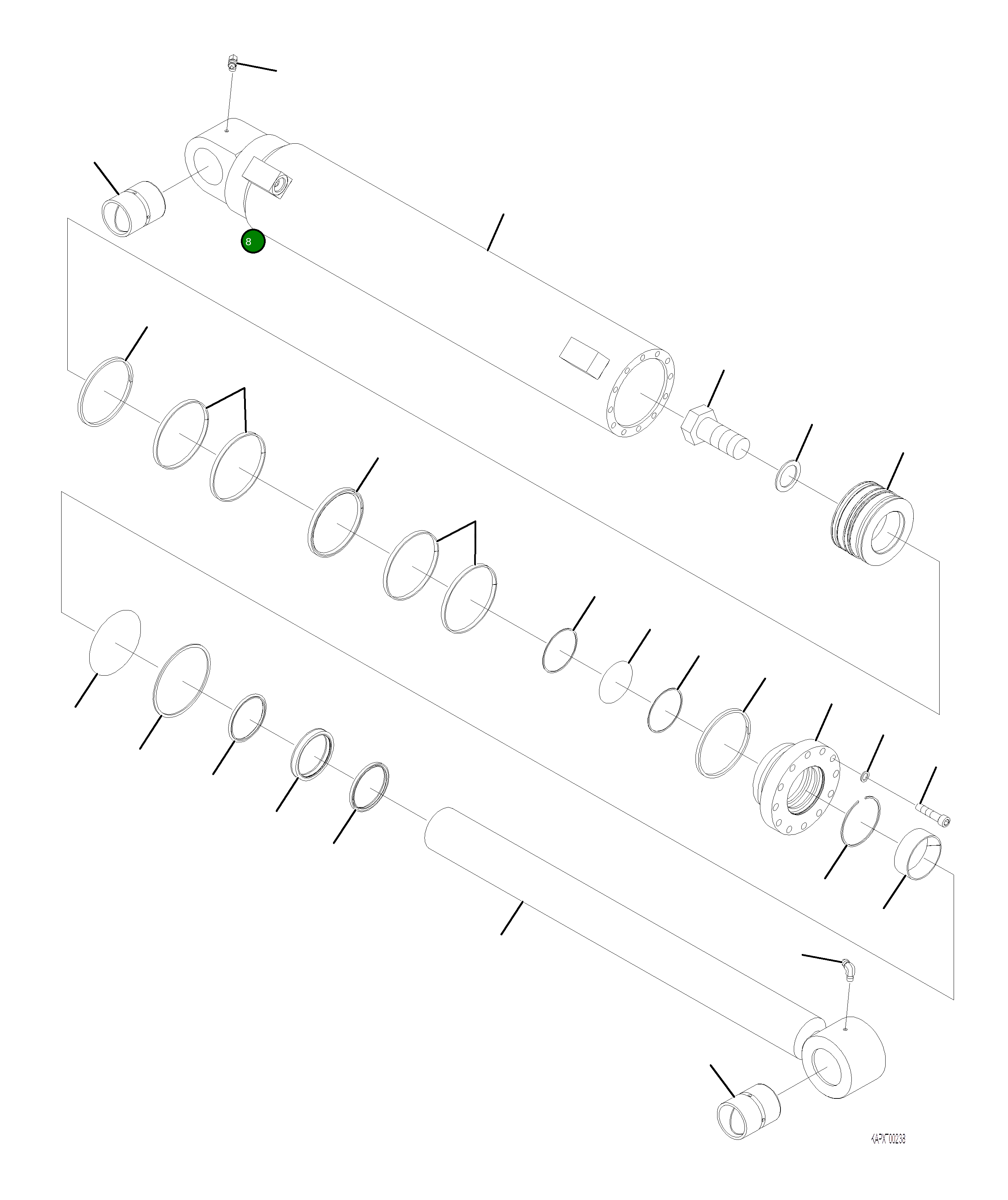 Кольцо уплотнительное (O-Ring) 4A1-6C-21620 Komatsu