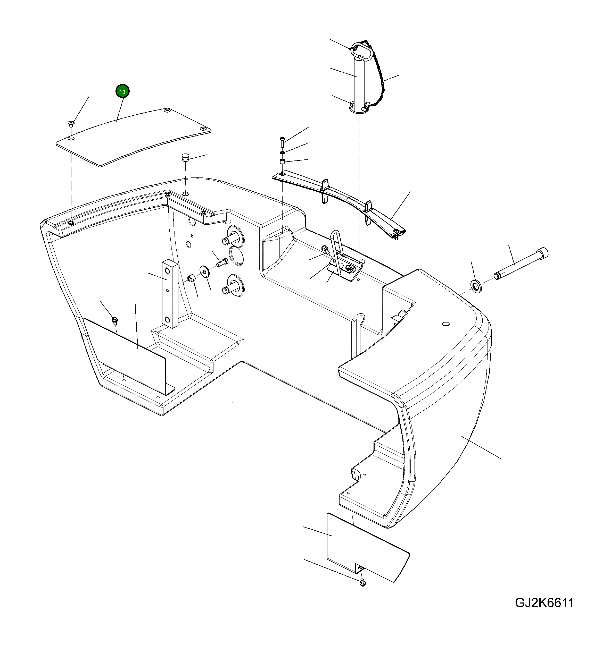 Крышка 42W-46-35A10  Komatsu