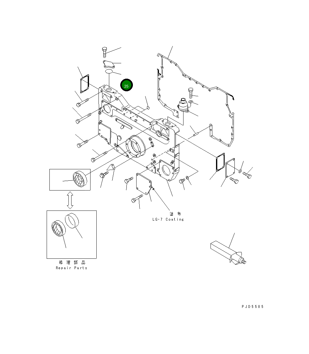 Кольцо уплотнительное (O-Ring) 07000-60260 Komatsu