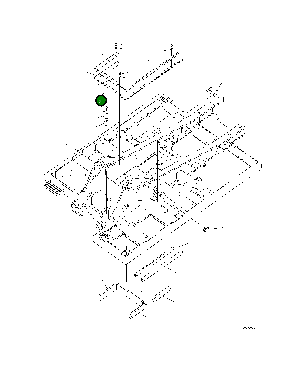 Крышка 207-46-71542  Komatsu