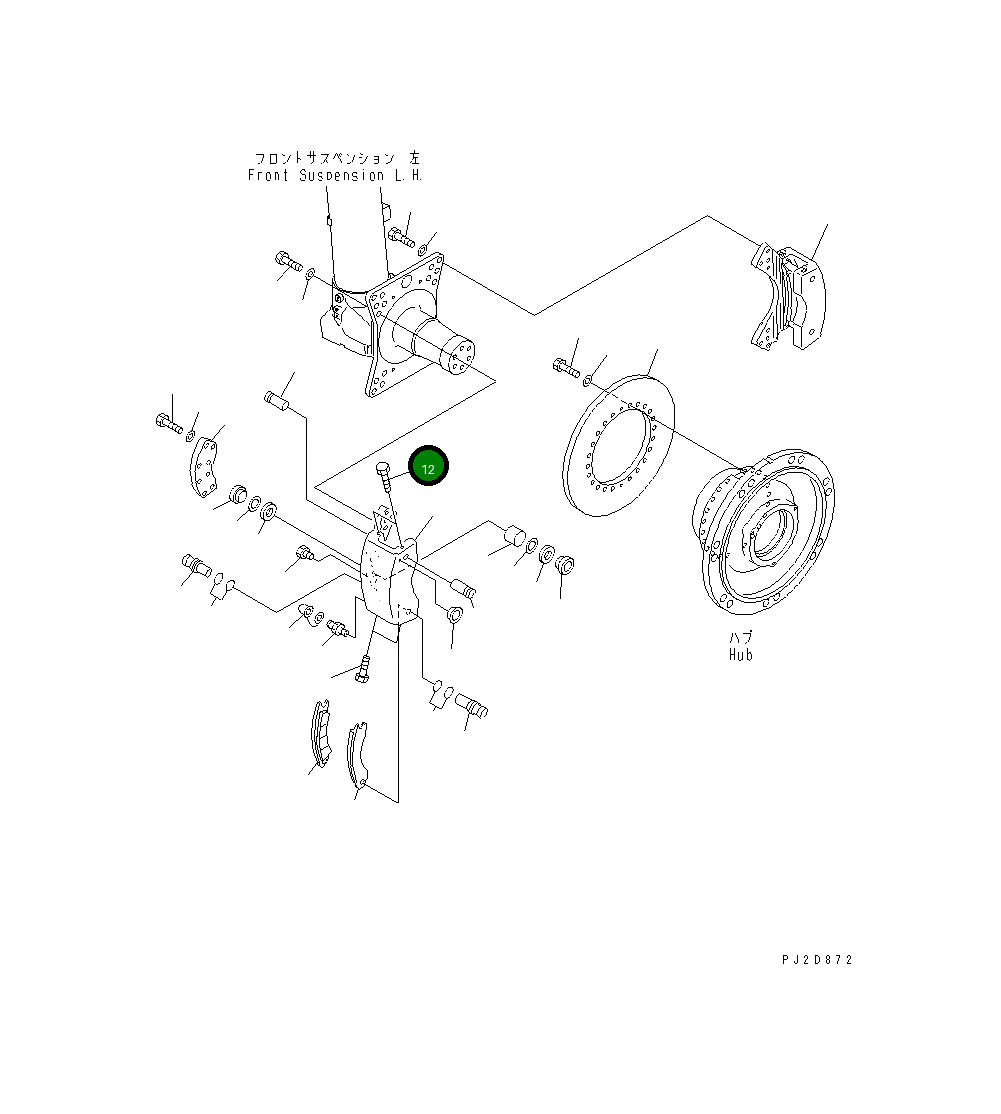 Болт 566-32-53310  Komatsu