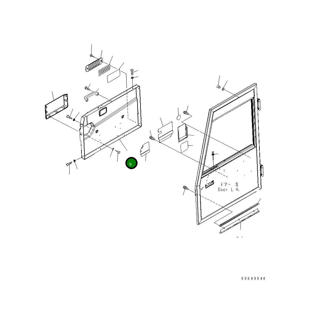 Крышка 561-54-84123 Komatsu