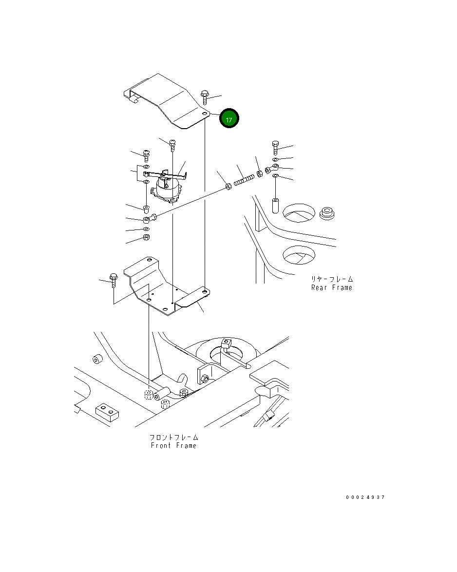 Крышка 23C-06-51641  Komatsu