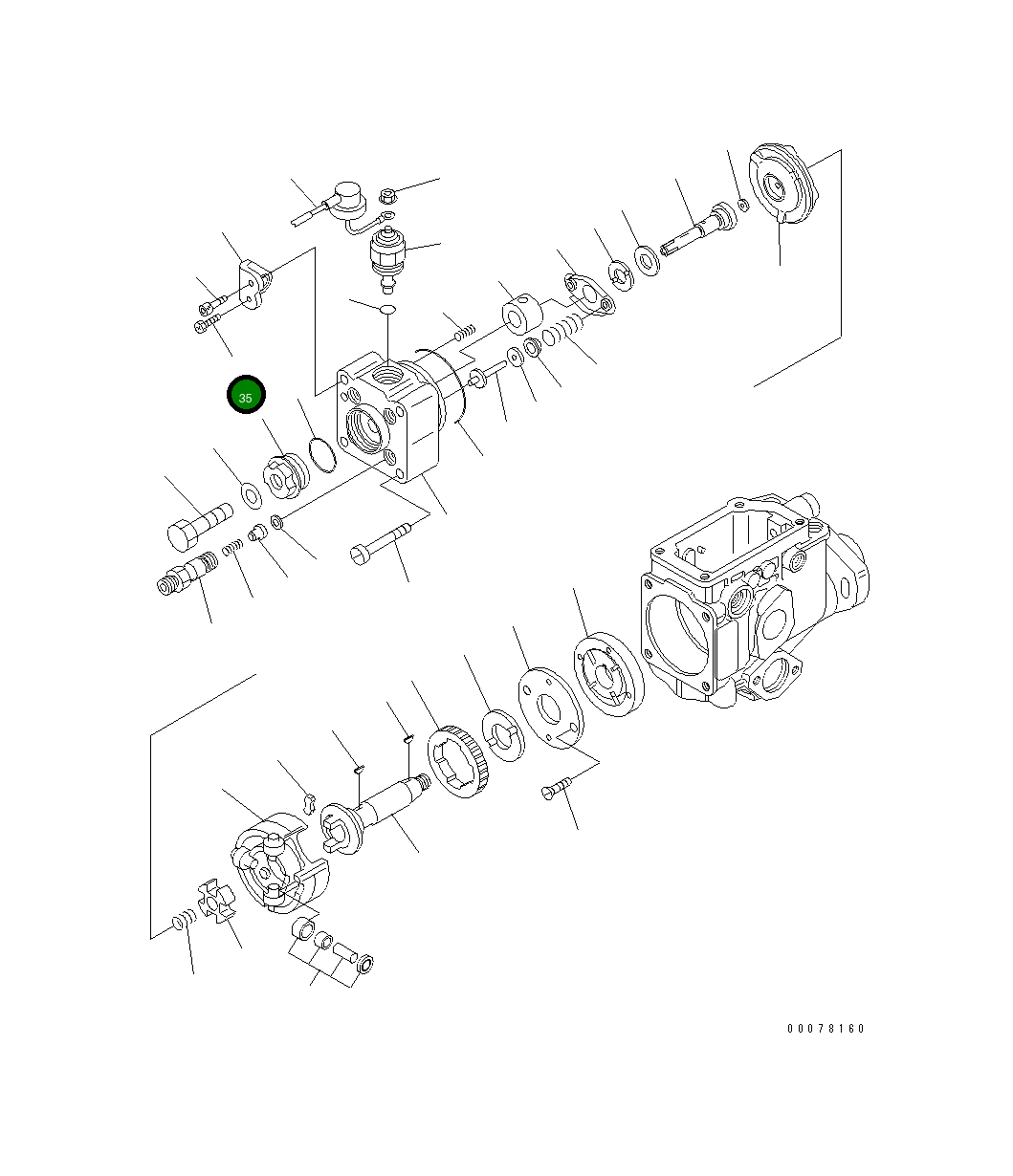 Болт DK139006-4800 Komatsu