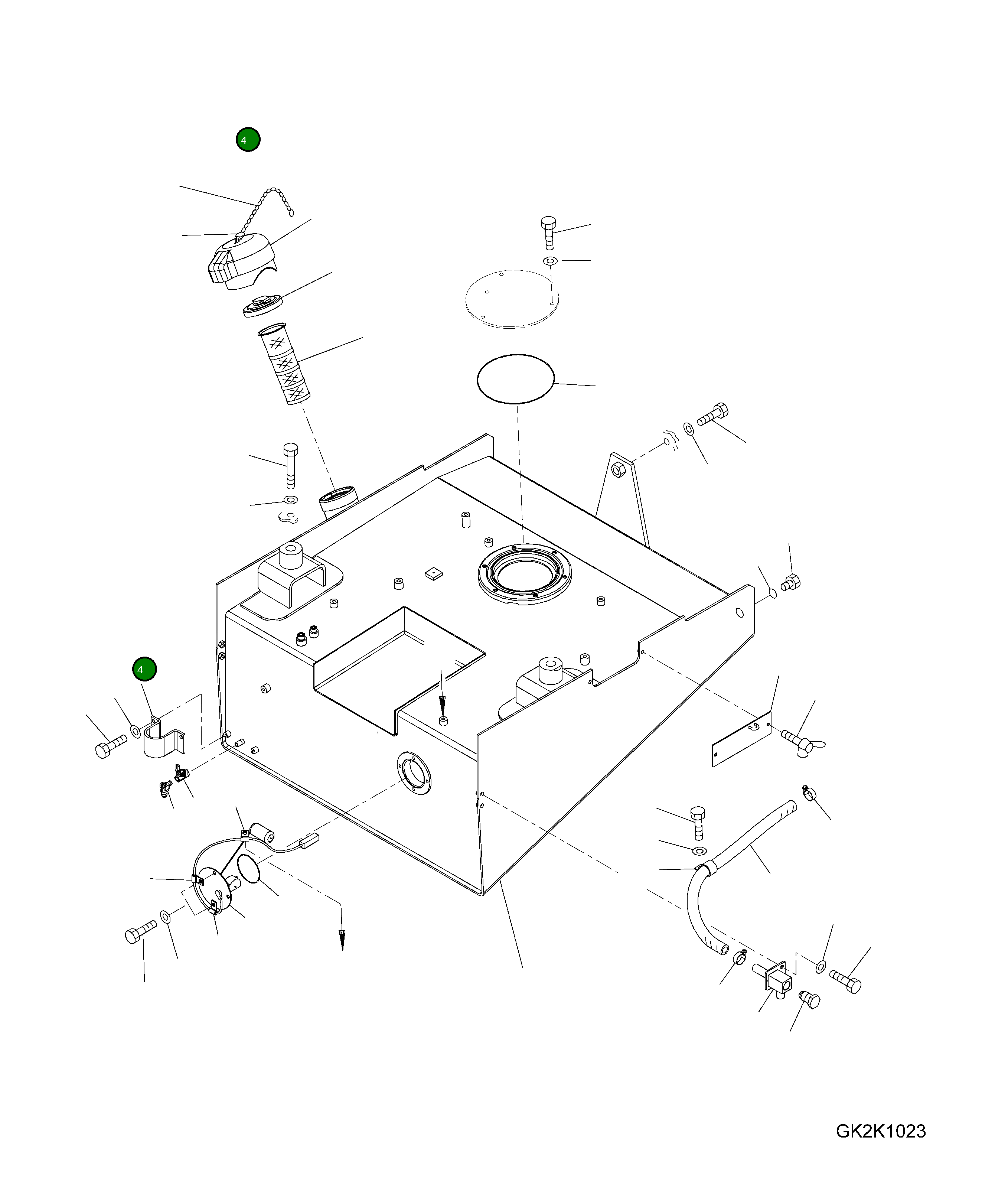 Крышка 424-04-21140 Komatsu