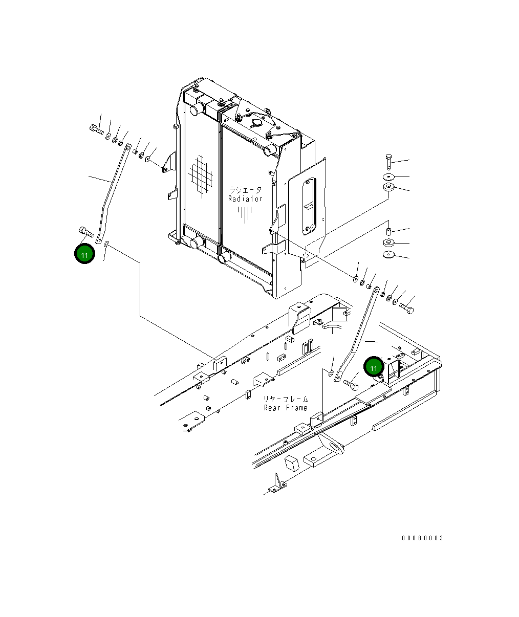 Болт 416-03-11281  Komatsu