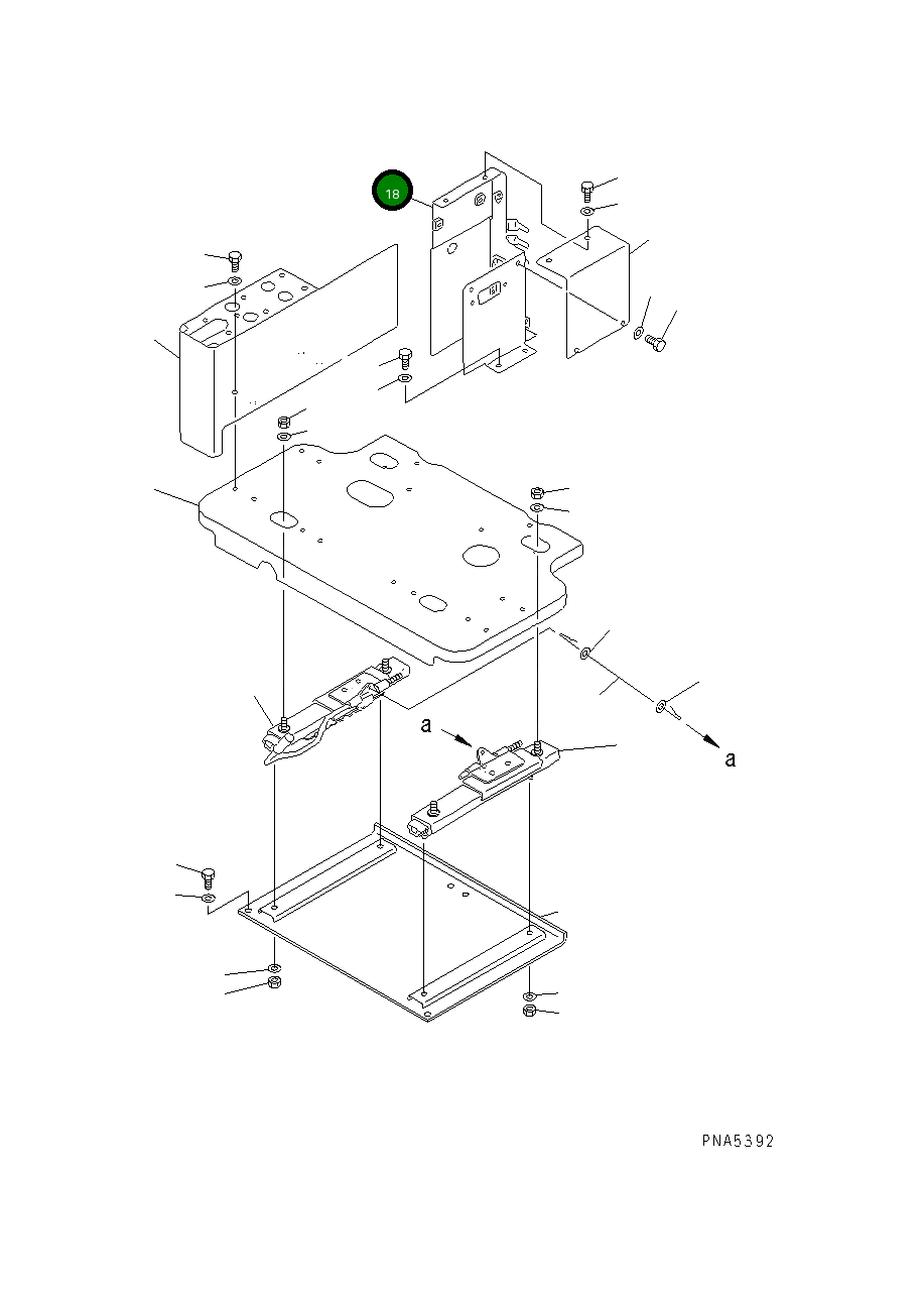 Крышка 20Y-43-21882 Komatsu
