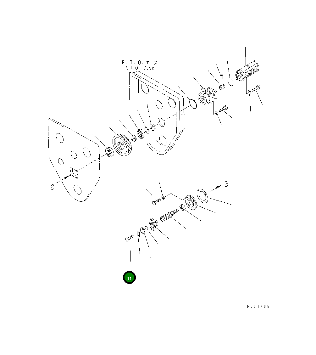 Болт 01010-51245 Komatsu